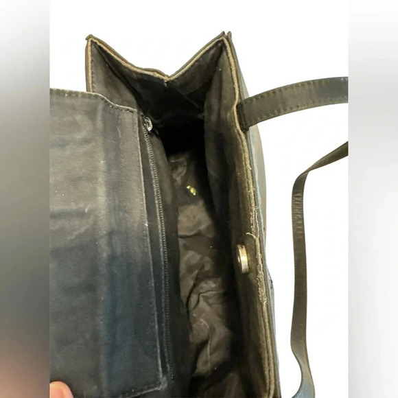 Vintage Kate Spade New York Black Nylon
Large SAM Shoulder Bag Tote - Picture 5 of 9